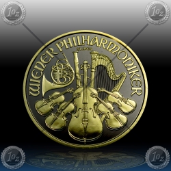 1oz AVSTRIJA 1,50€ "Philharmoniker" 2016 Black Rhodium + Gold 1oz AVSTRIJA 1,50€ "Philharmoniker" 2016 Black Rhodium + Gold